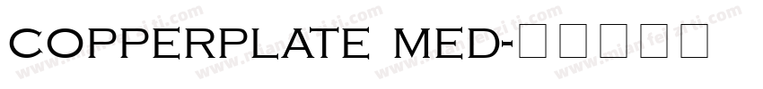 copperplate med字体转换